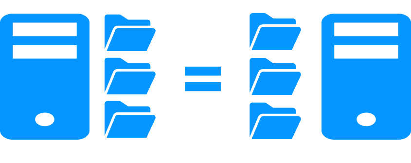 Icon illustrating support for any replicated file type