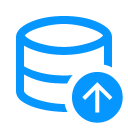 Backup solution icon representing a backup architecture for long-term data retention